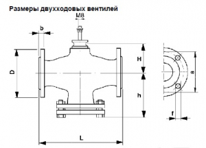 Вентиль 2-х ходовой фланцевый 2VBKF 100-130