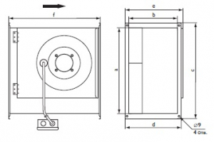 Канальный вентилятор RK 700x400 D3