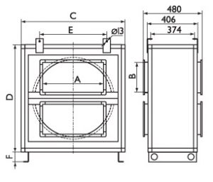 Роторный регенератор RR 600х350F