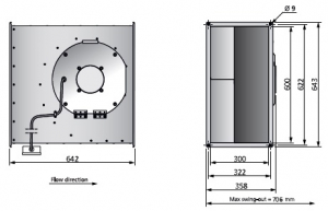 Канальный вентилятор RK 600*300 F3 (1007500017)
