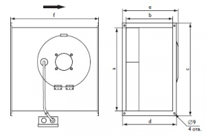Канальный взрывозащищенный вентилятор RKX 600*300 F3