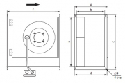Канальный вентилятор RKB 700х400 B3 EC