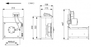 Канальный вентилятор RKB 300*150 B1 EC-y3
